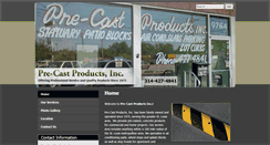 Desktop Screenshot of precastproductsinc.com
